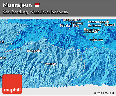 Political Panoramic Map of Muarajeun