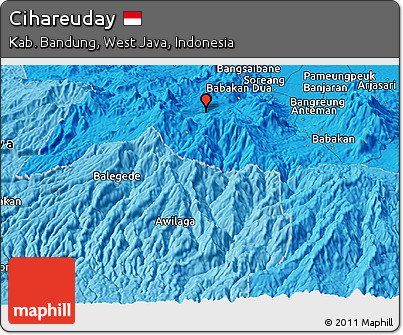 Political Panoramic Map of Cihareuday