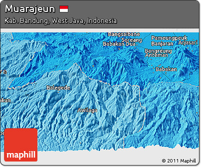 Political Panoramic Map of Muarajeun