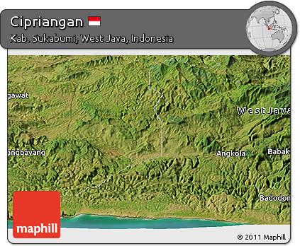 Satellite Panoramic Map of Cipriangan