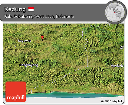 Satellite Panoramic Map of Kedung