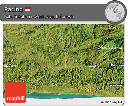 Satellite Panoramic Map of Pacing