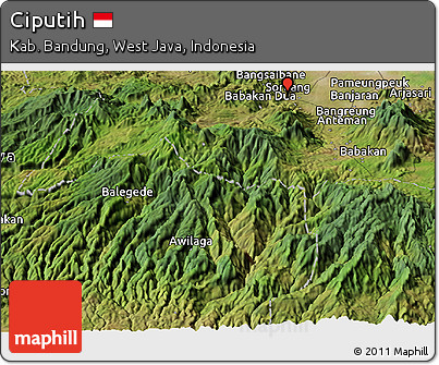 Satellite Panoramic Map of Ciputih
