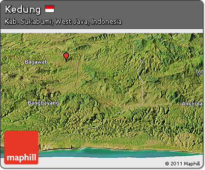 Satellite Panoramic Map of Kedung
