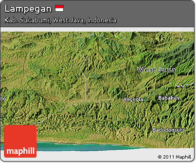 Satellite Panoramic Map of Lampegan