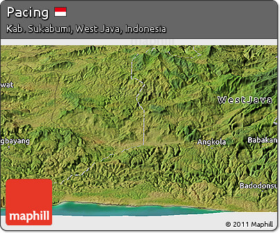 Satellite Panoramic Map of Pacing