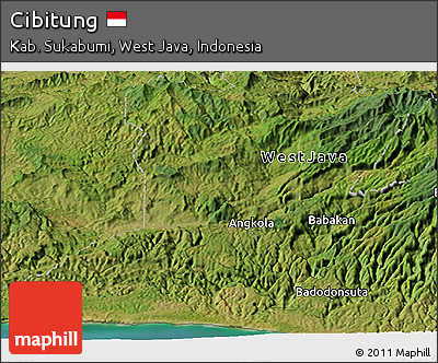 Satellite Panoramic Map of Cibitung