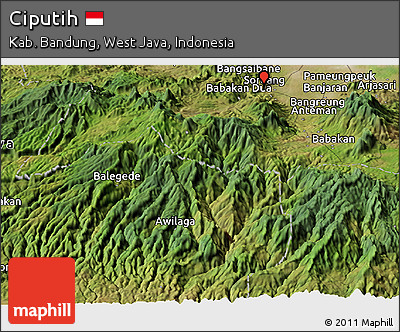 Satellite Panoramic Map of Ciputih