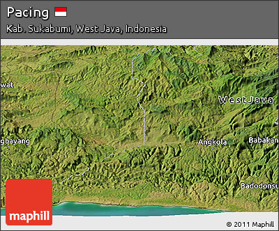 Satellite Panoramic Map of Pacing