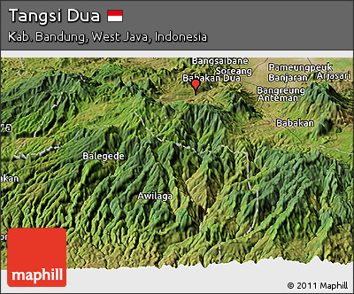 Satellite Panoramic Map of Tangsi Dua