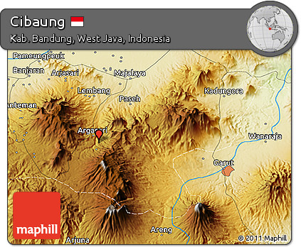 Physical 3D Map of Cibaung