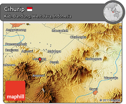 Physical 3D Map of Cihurip