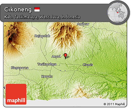 Physical 3D Map of Cikoneng