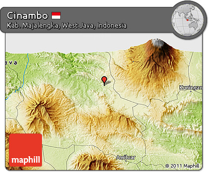Physical 3D Map of Cinambo