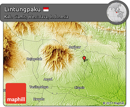 Physical 3D Map of Lintungpaku