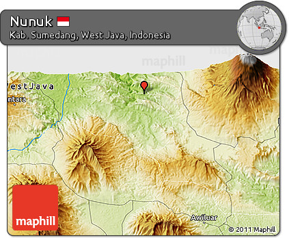 Physical 3D Map of Nunuk