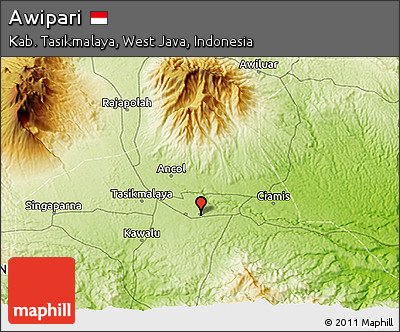 Physical 3D Map of Awipari