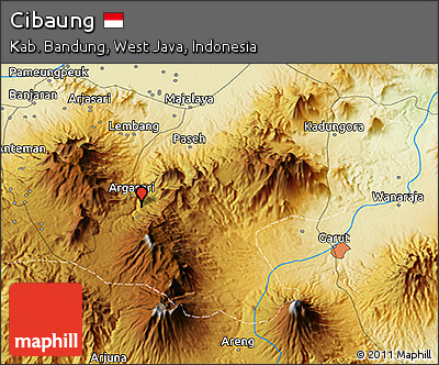 Physical 3D Map of Cibaung