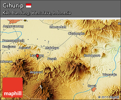 Physical 3D Map of Cihurip