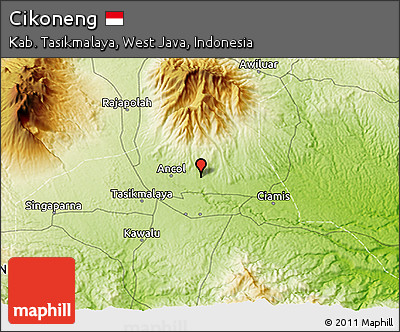 Physical 3D Map of Cikoneng