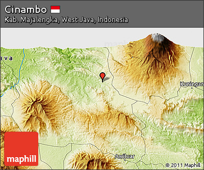 Physical 3D Map of Cinambo