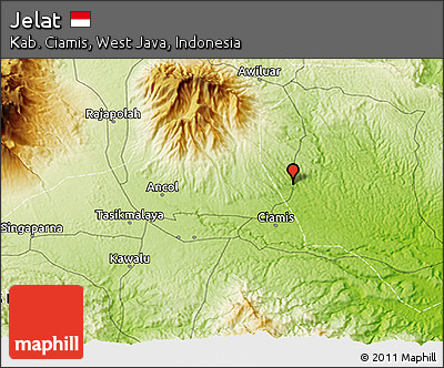 Physical 3D Map of Jelat