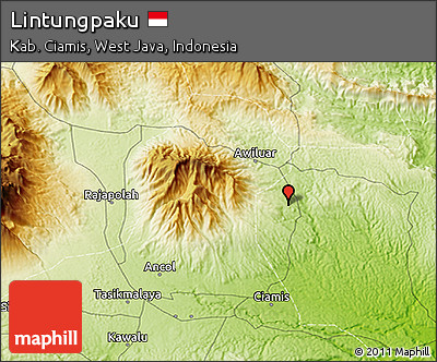 Physical 3D Map of Lintungpaku
