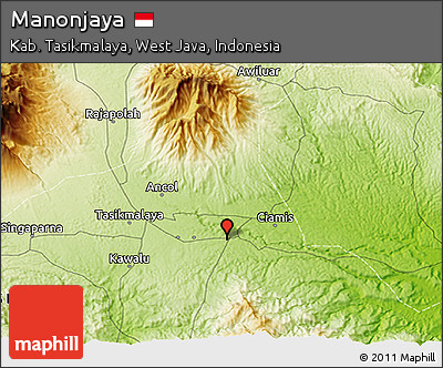 Physical 3D Map of Manonjaya