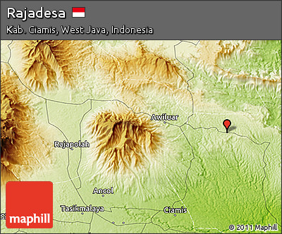 Physical 3D Map of Rajadesa