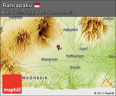 Physical 3D Map of Rancapaku