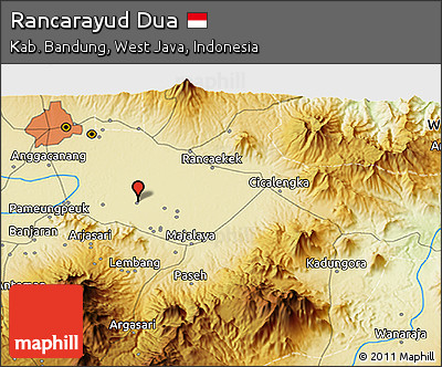 Physical 3D Map of Rancarayud Dua