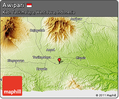 Physical 3D Map of Awipari