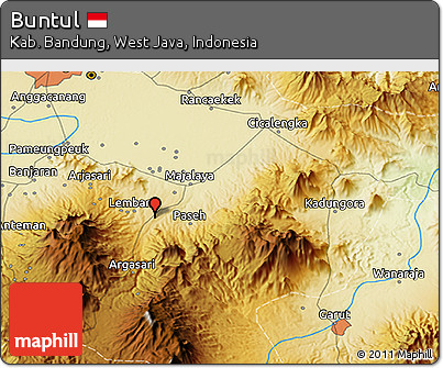 Physical 3D Map of Buntul