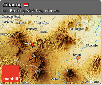 Physical 3D Map of Cibaung