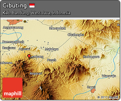 Physical 3D Map of Cibuting