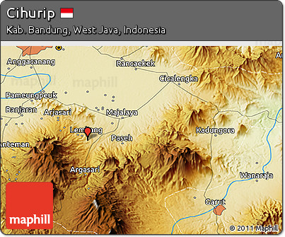 Physical 3D Map of Cihurip