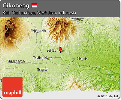 Physical 3D Map of Cikoneng