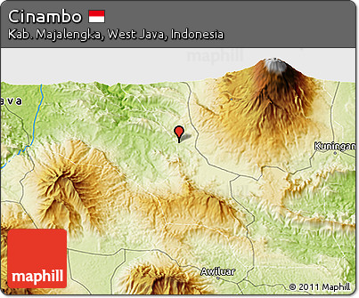 Physical 3D Map of Cinambo