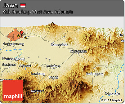 Physical 3D Map of Jawa