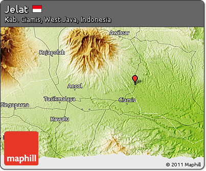 Physical 3D Map of Jelat