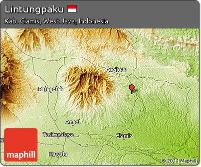 Physical 3D Map of Lintungpaku