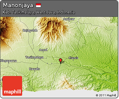 Physical 3D Map of Manonjaya