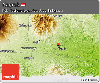 Physical 3D Map of Nagrak