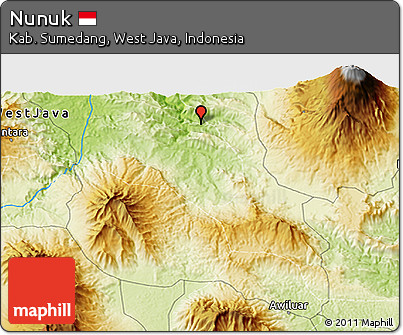 Physical 3D Map of Nunuk