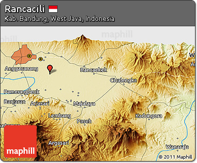 Physical 3D Map of Rancacili