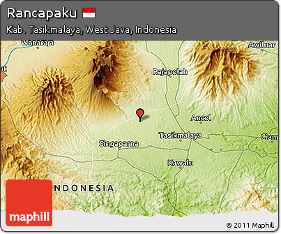 Physical 3D Map of Rancapaku
