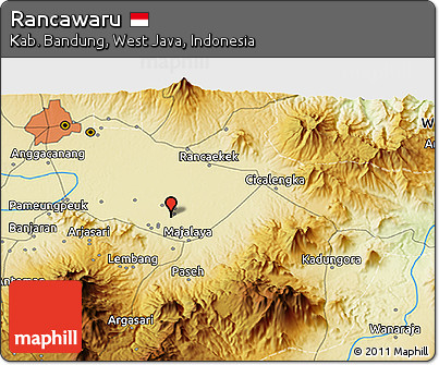 Physical 3D Map of Rancawaru