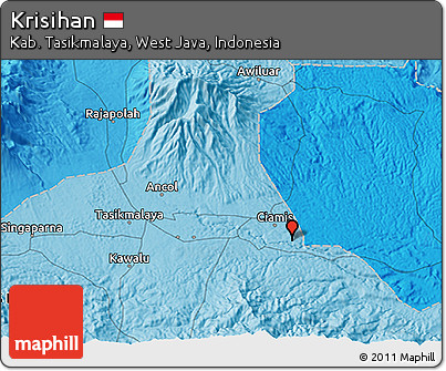 Political 3D Map of Krisihan