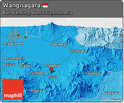 Political 3D Map of Wangisagara
