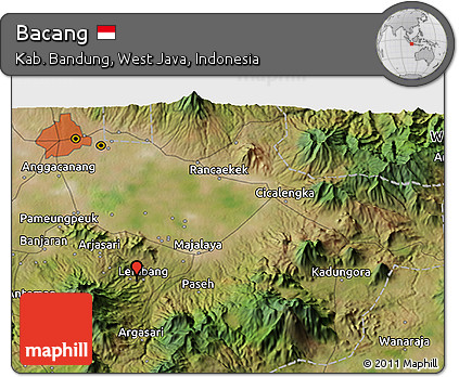Satellite 3D Map of Bacang